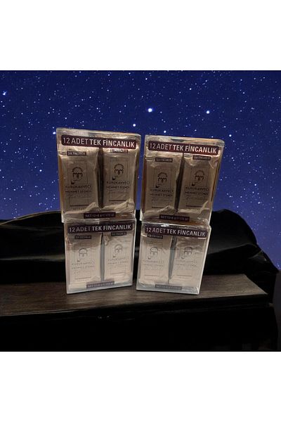 Revello Turkish Coffee - Single Disposable Package, Suitable for Invitations in Special Box. 12X6 Gr 4Cans