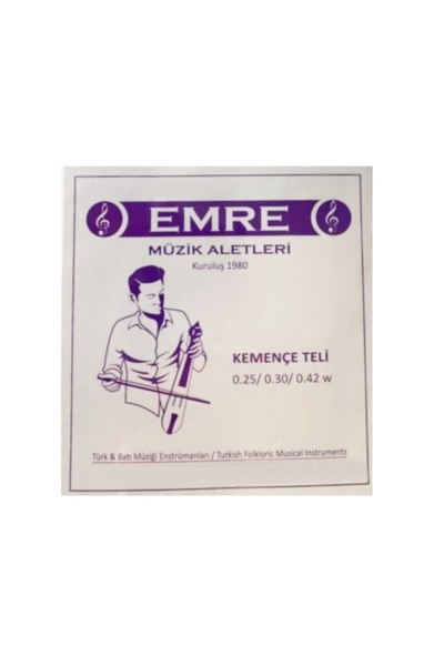 Emre 025 - 030 - 042 سلك مجموعة الكمان - سلك الكمان بمقبض