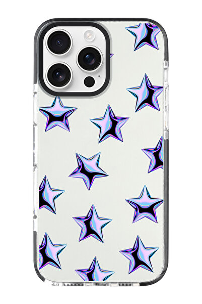 shoptocase Impacts Phone Case with iPhone 16 Pro Max Purple Stars Pattern