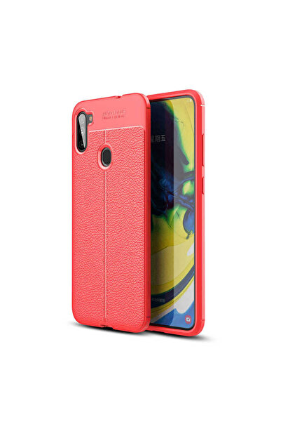 FitCase Samsung Galaxy A11 (a115) Kılıf Focus Deri Desen Silikon Arka Kapak