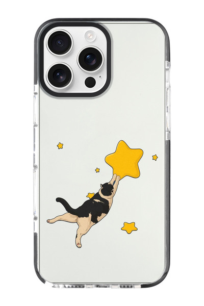 shoptocase iPhone 16 Pro Max Star Cat Patterned Impacts Phone Case