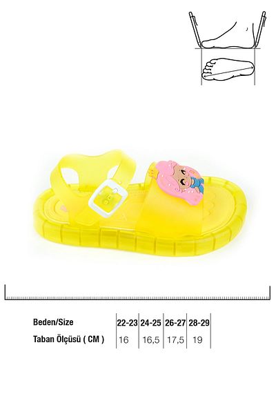 GEZER 00184 Summer Comfortable Lighted Sole Daily Girls Sandals