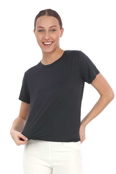 penyebizden Viscose Flowing T-Shirt-Smoked