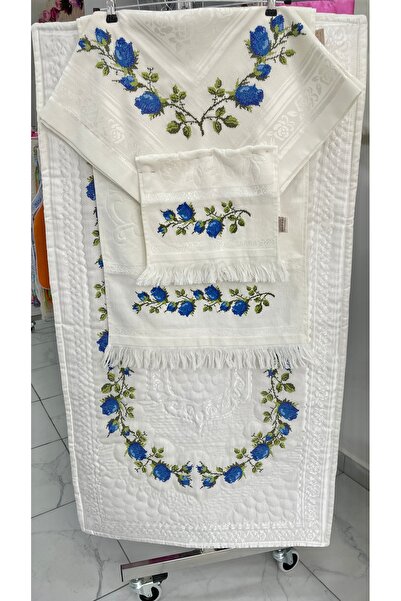 AHSEN TASARIM kanaviçeli seccade takımı