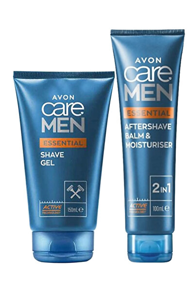 AVON Care Men Essential Tıraş Jeli ve Sonrası Balmı ve Nemlendiricisi Paketi