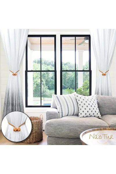 safestore 2Pcs Square Model Magnetic Curtain Clips - Interior Decoration Buckle Curtain Holder Accessory