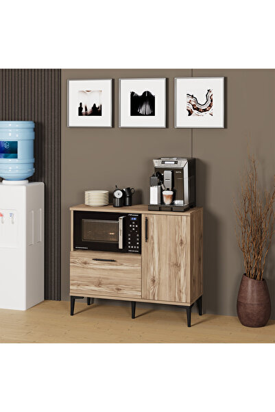 Kalender Dekor Lola Çok Amaçlı Dolap, Mutfak Dolabı, Kahve Köşesi,