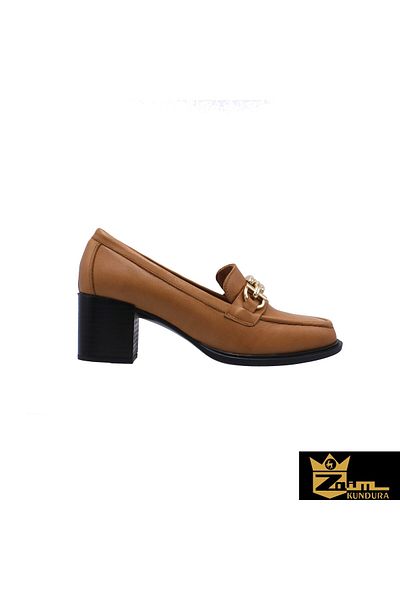 Zaim Kundura Women's Camel Genuine Leather Shoes 505320578 -1