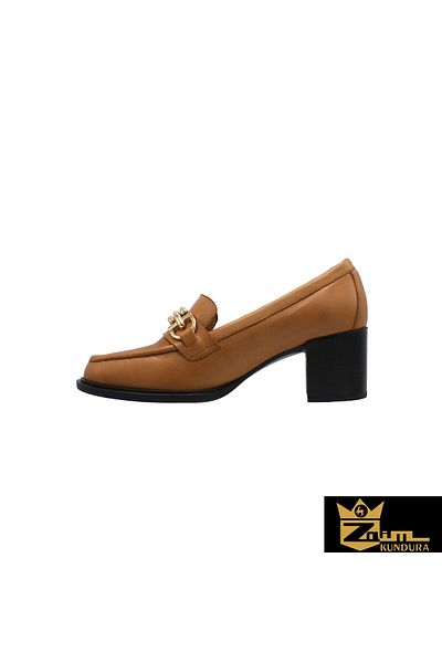 Zaim Kundura Women's Camel Genuine Leather Shoes 505320578 -1