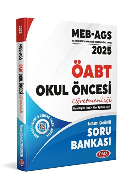 Data Yayınları Data 2025 ÖABT MEB-AGS Okul Öncesi Öğretmenliği Soru Bankası Ç...