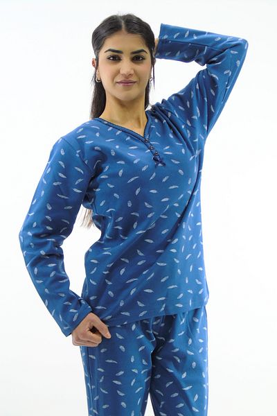 mefa Set pijamale interlock cu model