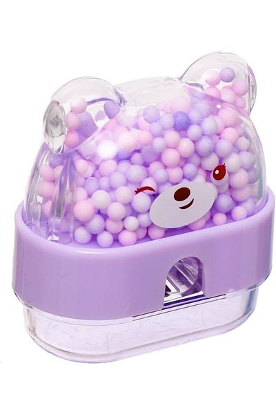 Modellino Colorful Teddy Bear Sharpener with Beads and Trash - Mk-4035 Micro, 1 Piece