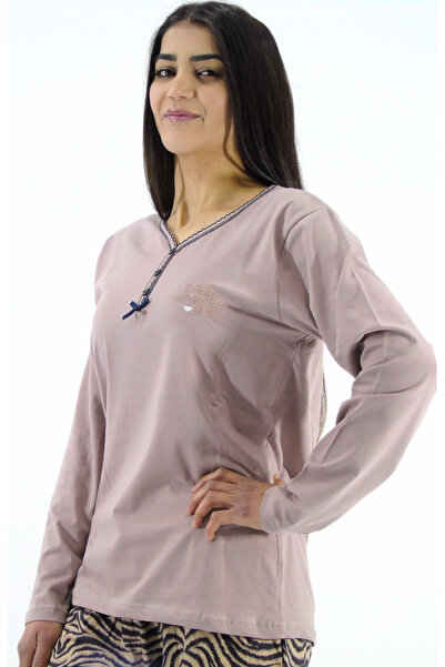 mefa V-Neck Interlock Pajama Set