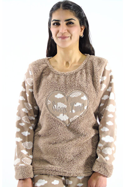 mefa Σετ πιτζάμες με λαιμόκοψη Fleece