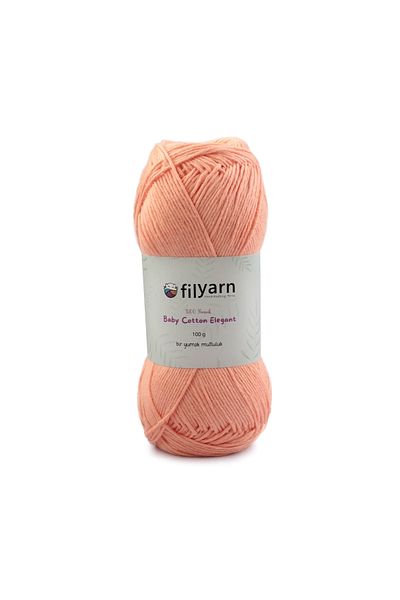 Filyarn 100 γραμμάρια Oeko-tex Certified Cotton Yarn για μωρό και γιλέκο - Σχέδιο πλεξίματος χειρός