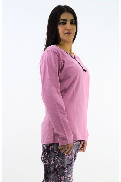 mefa Set pijamale interlock cu modele florale