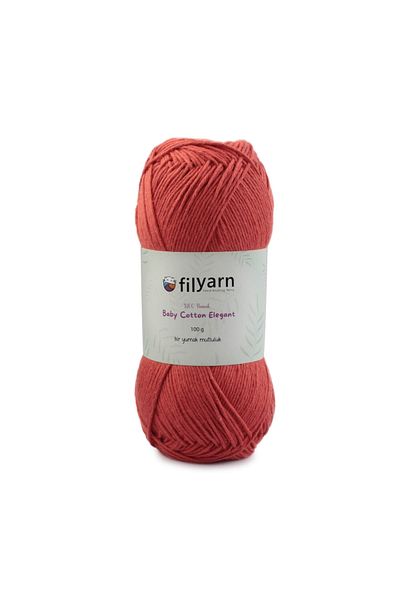 Filyarn 100 γραμμάρια Oeko-tex Certified Cotton Yarn για μωρό και γιλέκο - Σχέδιο πλεξίματος χειρός