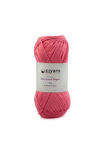 Filyarn 100 γραμμάρια Oeko-tex Certified Cotton Yarn για μωρό και γιλέκο - Σχέδιο πλεξίματος χειρός