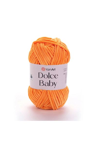 Yarnart DOLCE BABY - ΒΕΛΟΥΔΟ, ΒΡΕΦΙΚΟ ΠΛΕΚΤΟ ΣΚΟΡΔΟ ΠΟΡΤΟΚΑΛΙ-852