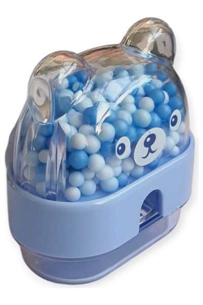 Modellino Colorful Teddy Bear Sharpener with Beads and Trash - Mk-4035 Micro, 1 Piece