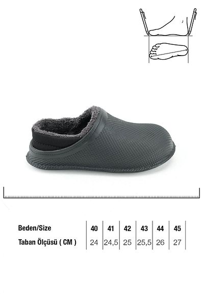GEZER 15336 Eva Plush Silent Sole Men's Winter House Slippers
