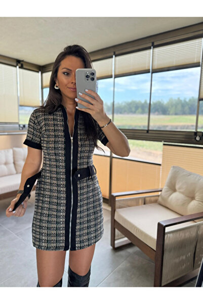 caddstore Gabardin Garnili  Tüvit Elbise