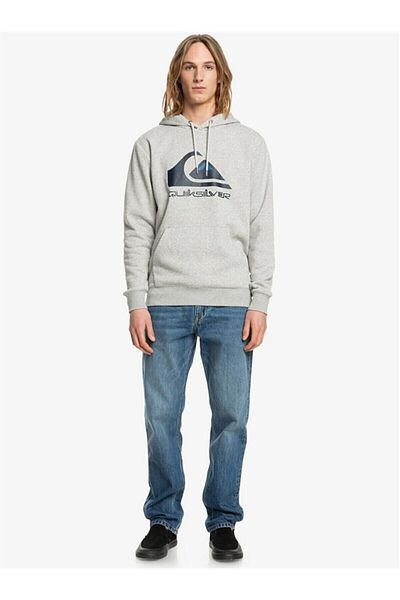Quiksilver Ανδρικό γκρι φούτερ Big Logo Hood