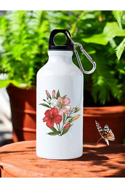 lili hediyelik Floral Water Bottle