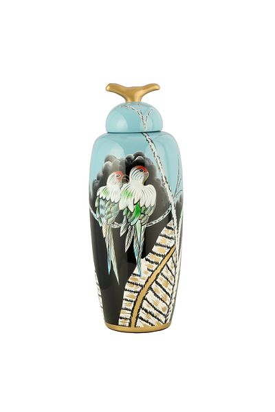 Vitale Polly Porcelain Turquoise Vase 48 cm Ak.Wlt0543