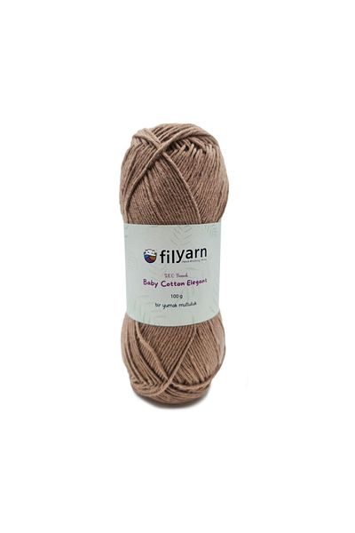 Filyarn 100 γραμμάρια Oeko-tex Certified Cotton Yarn για μωρό και γιλέκο - Σχέδιο πλεξίματος χειρός