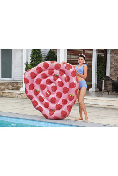 BESTWAY 65" X 59.5"/1.65M X 1.51M Scentsational Raspberry Pool Float 26-43396