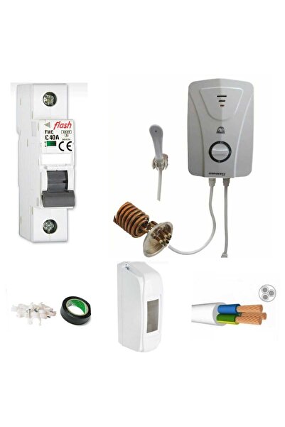 ARTEMİS Bakır Rezistanslı Elektrikli Şofben Aydın Deya 6mt Kablolu Tam Takım Orijinal Set