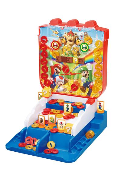 Epoch Games Super Mario Lucky Coin Game, Tabletop Skill and Action Game