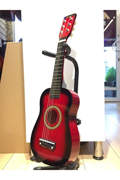 Master Music Çocuk Gitarı Oyuncak 60cm Ahşap 0-8 Yaş Arası Kırmızı