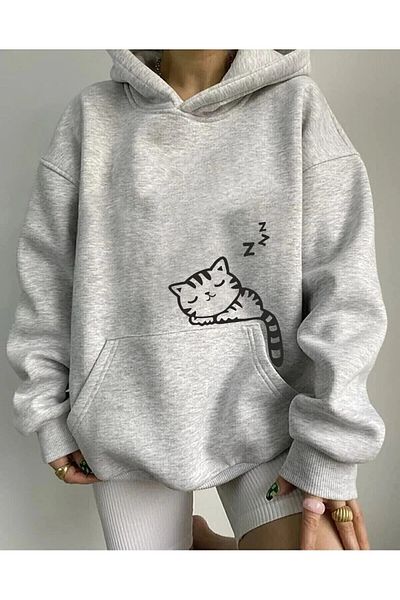 BOHEMGİYİM Îmbrăcăminte Albă Hanorac pentru femei Sweat byclasman