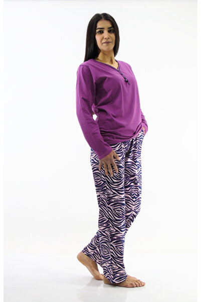 mefa V-подібний комір Інтерлок Піжамний комплект