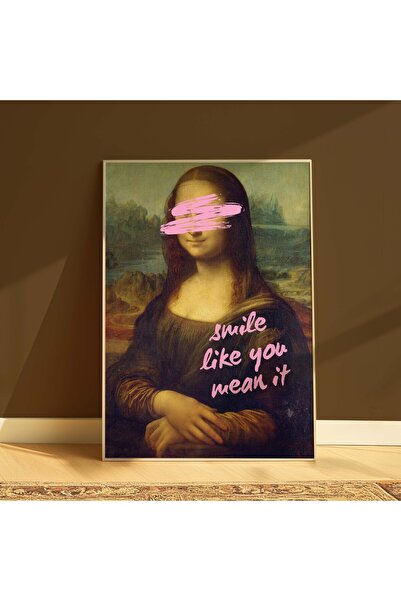 DES VU PRINT Mona Lisa Poster, Modern Çerçevesiz Poster