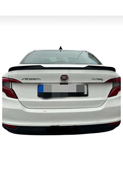 FV-TUNİNG Egea Spoiler Bagaj üstü Parlak Siyah M4 Yarasa Model Abs Plastil