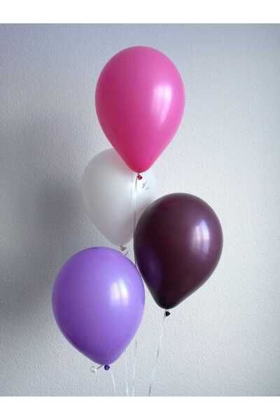 4 Renkli Balon Seti - Her Bir Renk 5'er Adet Toplam 20 Adet