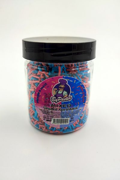 Dekamis Granular Sugar 50 G. Blue Green Cake Decoration Granular Sprinkles 50 Gr Blue Green