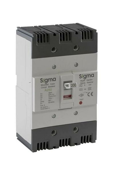 Sigma A250 200 a 36 Ka 3-Pole Fixed Type Ag Circuit Breaker 3A 250200