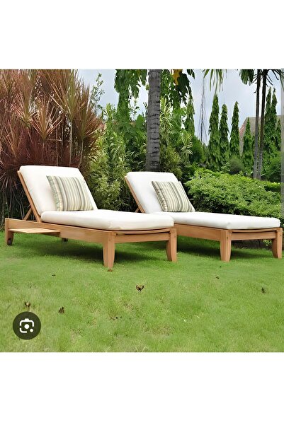 Ermiya 2 Ad Burgaz Adası Şezlong Minderi 180*55*5 Cm Fermuarlı İmpertex Kumaş