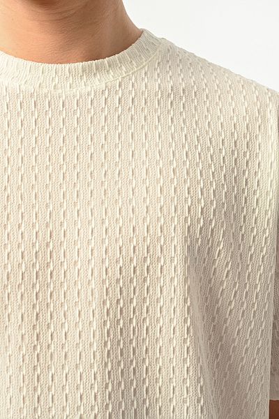 İLKCET MODA Ανδρικό μπλουζάκι με μοτίβο χαλαρή εφαρμογή