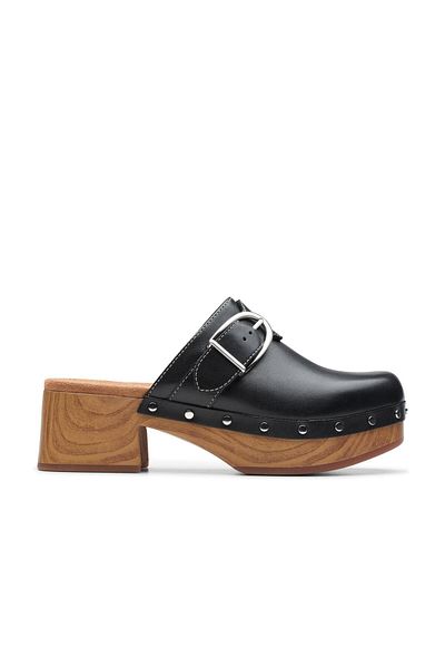 CLARKS Black Genuine leather Sandals For Womens