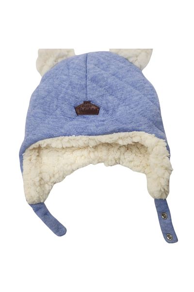Babydola Blue Plush Baby Beanie