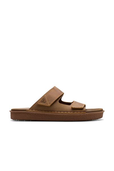 CLARKS Brown Genuine leather Sandals For Mens