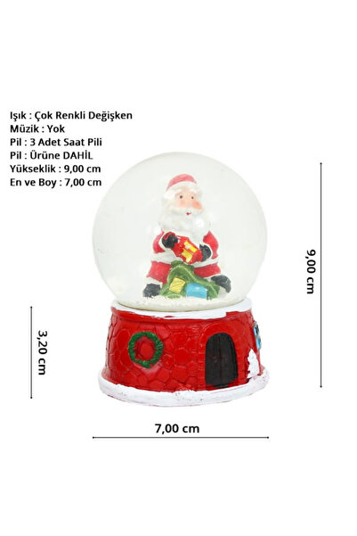 Vera Renk Değiştiren Pilli Kar Küresi Hediyelik Eşya