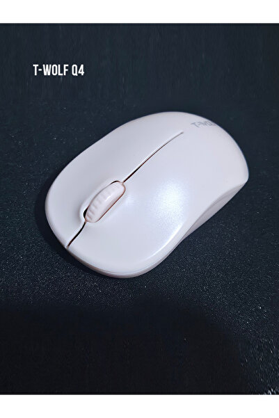 T-WOLF Q4 2.4g Wireless Beyaz Kablosuz Mouse Ofis Ev Kullanıcısı Mp