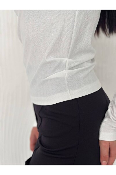 Noa Noa Μπλούζα με λαιμόκοψη με πλισέ στο πλάι