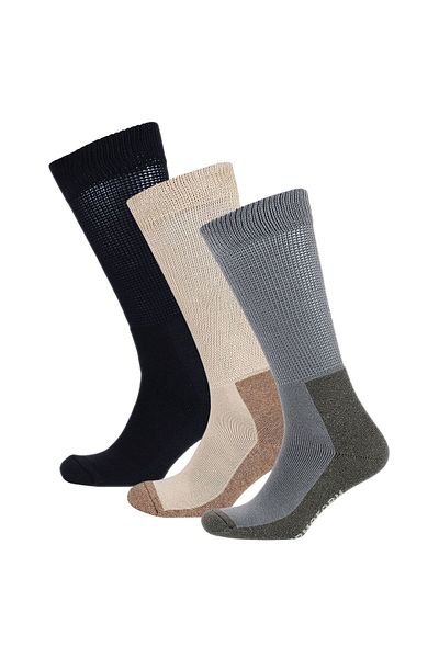 THERMOFORM Hunting Hunter Socks 3 Pack Khaki-Sand-Black
